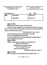 Đề kiểm tra chất lượng đầu năm môn Ngữ văn Lớp 7 - Năm học 2017-2018 - Trường TH & THCS Sao Việt (Có đáp án)